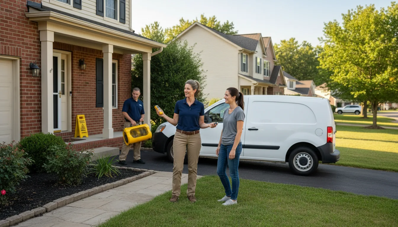 Residential water damage restoration in Seanor, PA